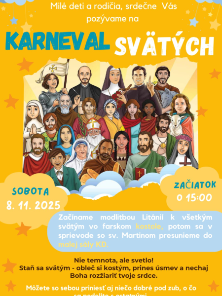 Karneval svätých - pozvánka